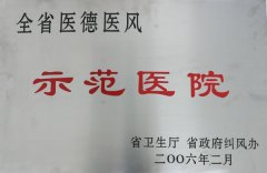 全省醫(yī)德醫(yī)風(fēng)示范醫(yī)