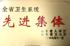 全省衛(wèi)生系統(tǒng)先進(jìn)集